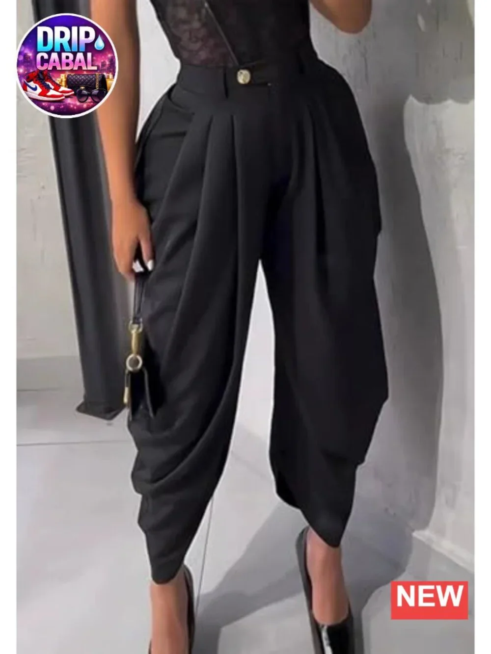 Wide Leg High Waisted Pleated Palazzo Dress Pants for Women Casual Business